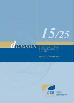 Dictamen 15/25 de 19 de diciembre sobre el Proyecto de Decreto de ayudas a las familias con hijas o hijos. 